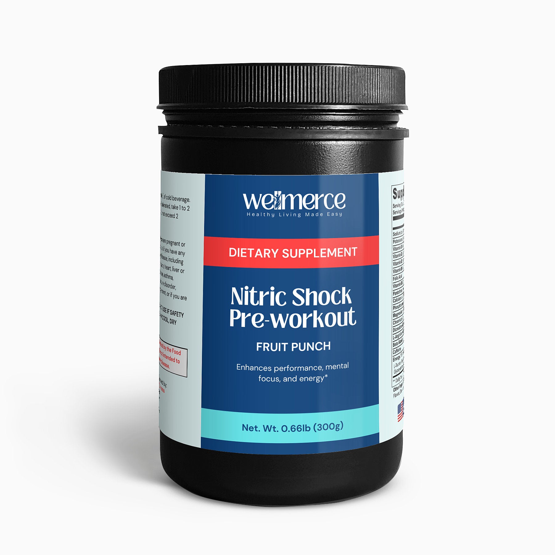 Nitric Shock Pre-Workout Powder (Fruit Punch)